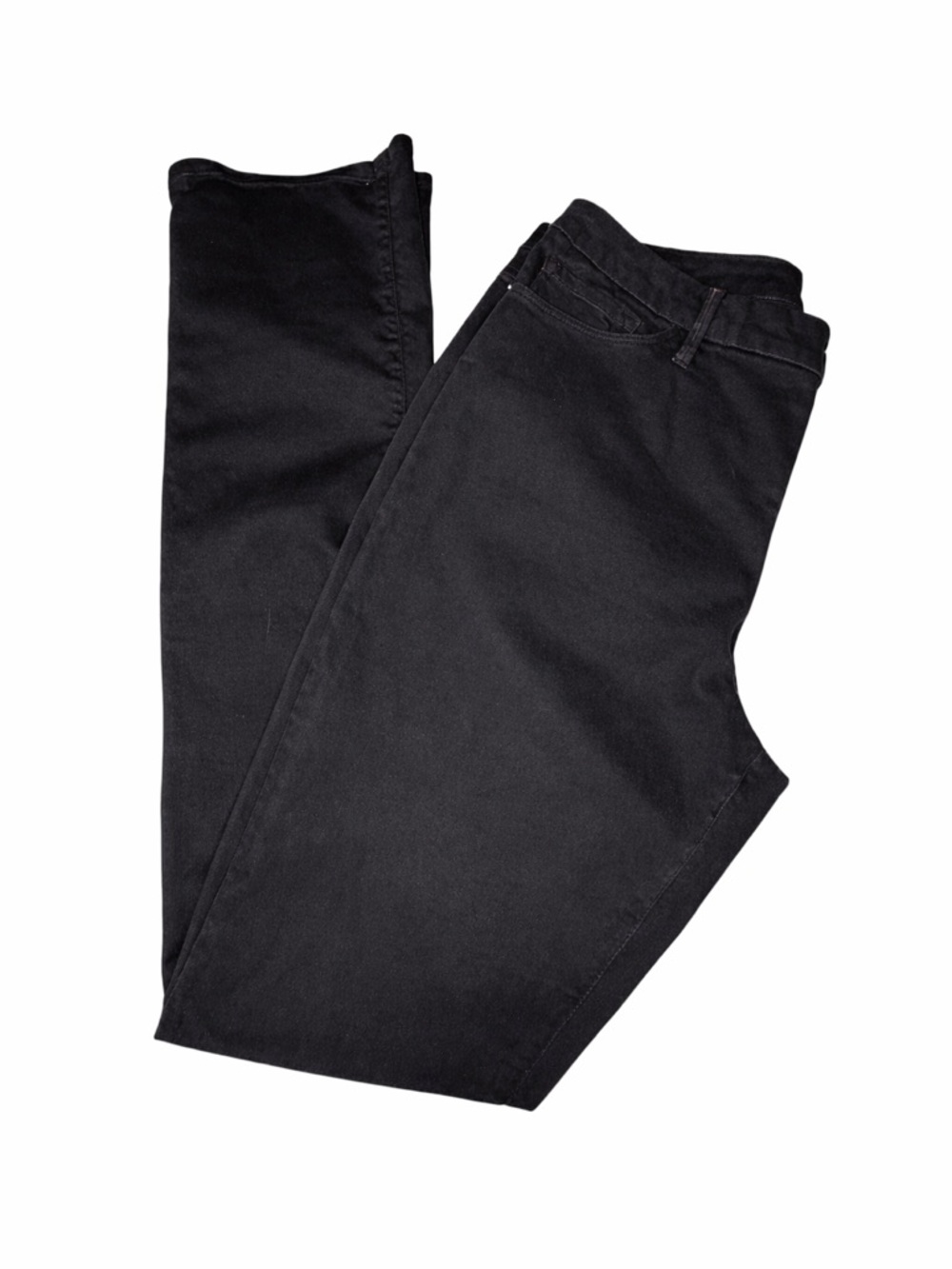 FRAME Le Mini Boot Noir Coated Jeans Black High Rise Stretch Women’s 32 - Picture 2 of 11